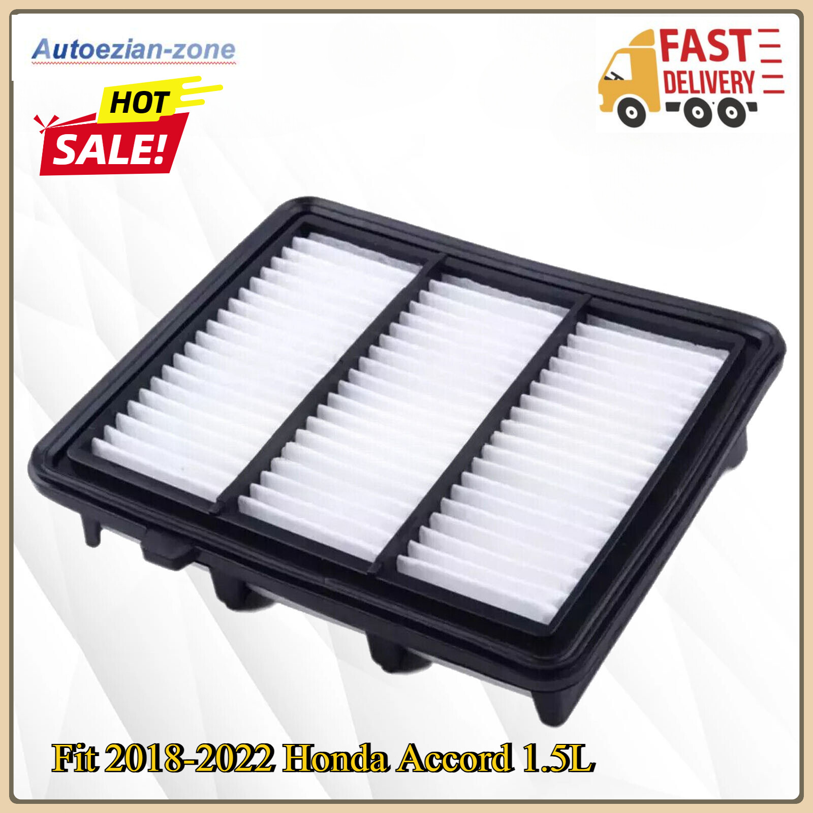 Engine Air Filter Turbo only Fit 2018-2022 Honda Accord 1.5L 17220-6A0-A00