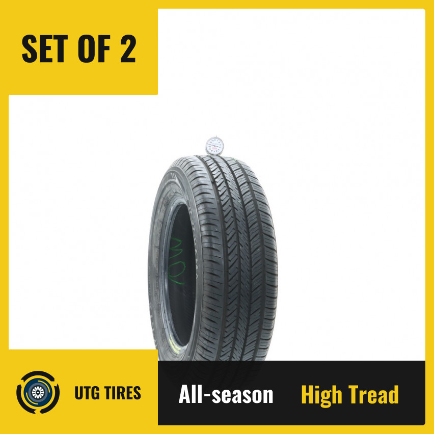 Set of (2) Used 195/65R15 Yokohama YK-GTX 91H – 10.5/32