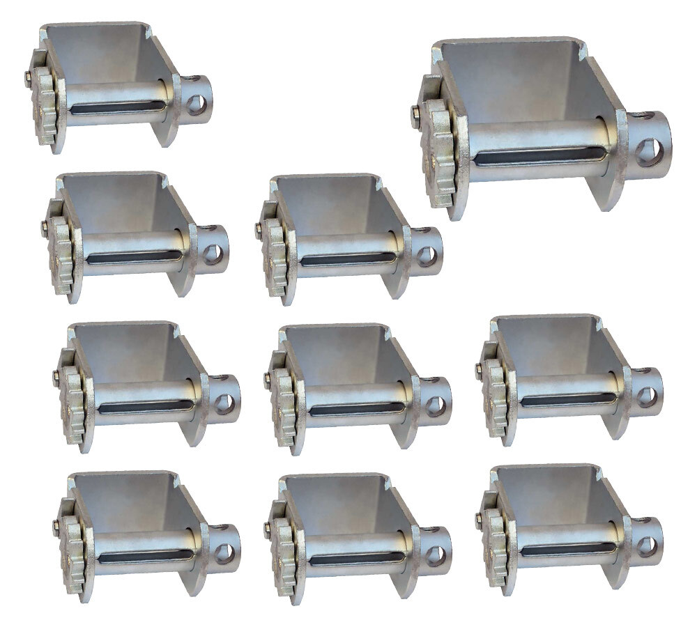 (10 Pack) Standard Sliding Zinc Coated Winch for C Track WLL 5500 lbs