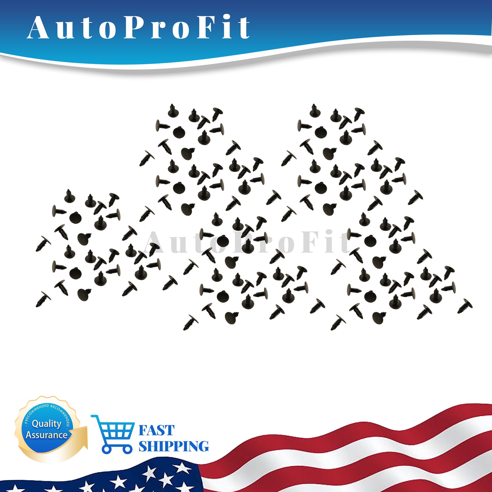 150x Push Pin Auto Car Bumper Fastener Clips Hole Plastic Rivets Retainer Fender