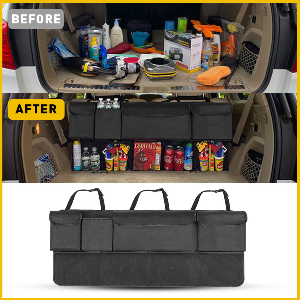 Universal Car Net Cargo Trunk Organizer Hanging Back seat Organizer Storage Bag