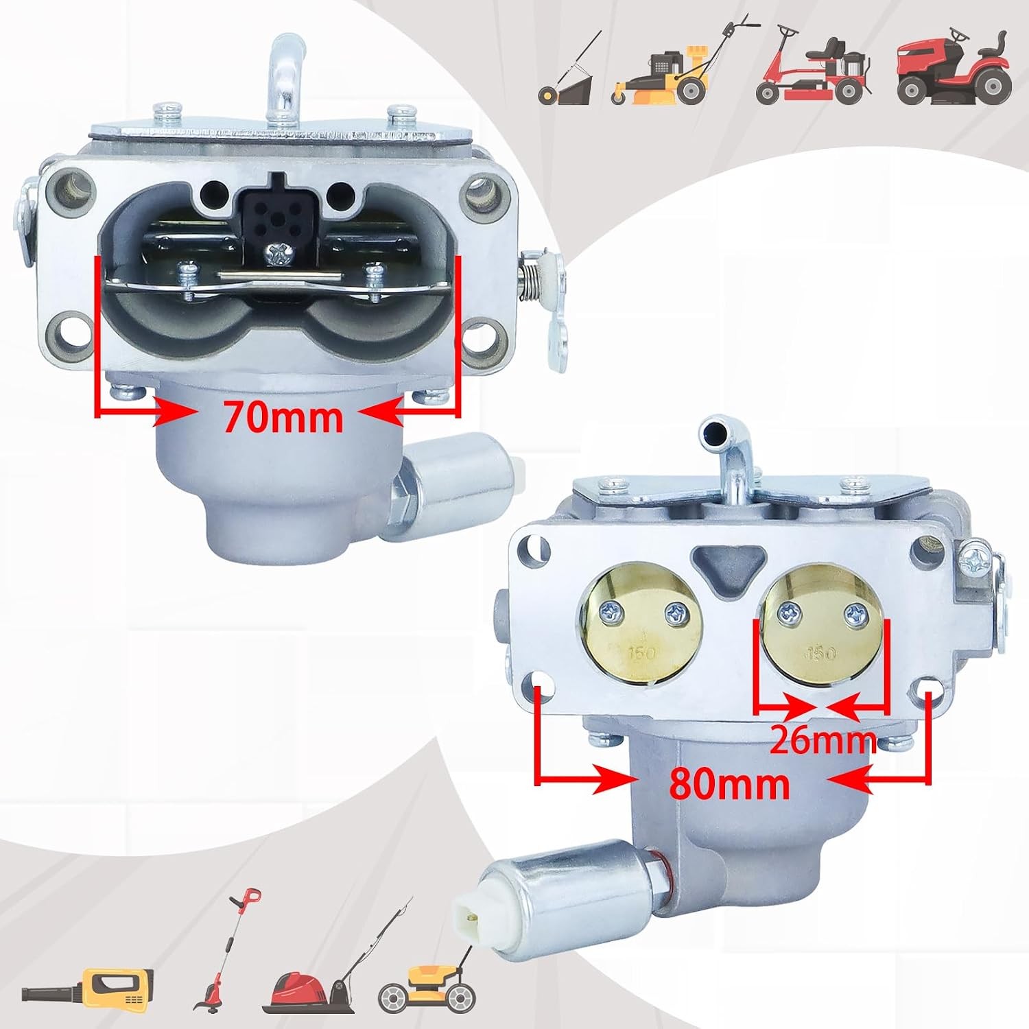795967 MIA11461 Carburetor Fits John Deere D125 D130 D170 LA145 LA165