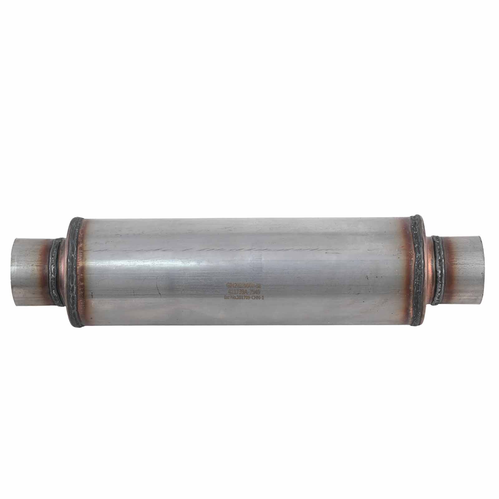 2.5″ In/Out – Round – Moderate Sound Exhaust Muffler Universal Stainless S71416