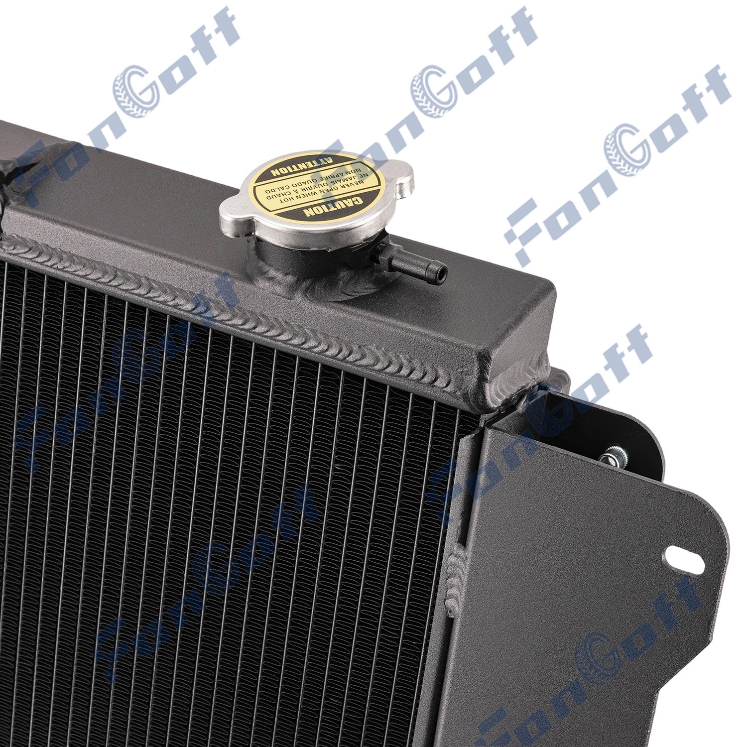 3-Row Aluminum Radiator Shroud Fan Fits 1987-2006 Jeep Wrangler TJ YJ L4 L6 New