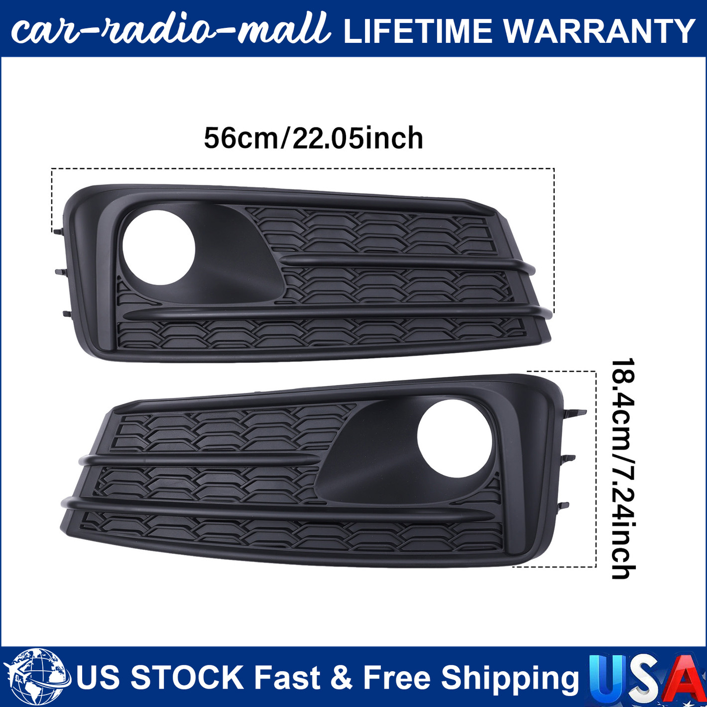 57737FL02A 57737FL03A Fog Light Cover Bezel For Subaru Impreza 2020 2021-2023