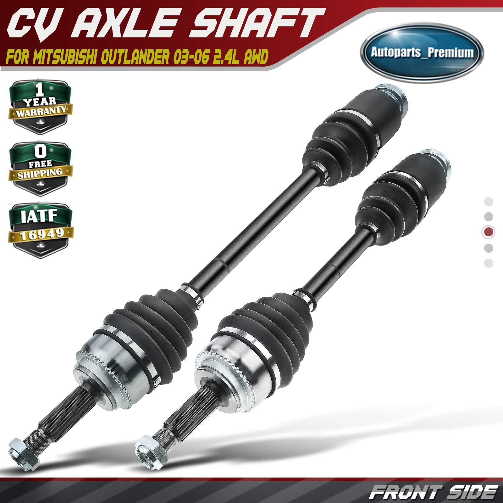 2x Front Left & Right CV Axle Assembly for Mitsubishi Outlander 03-06 2.4L AWD