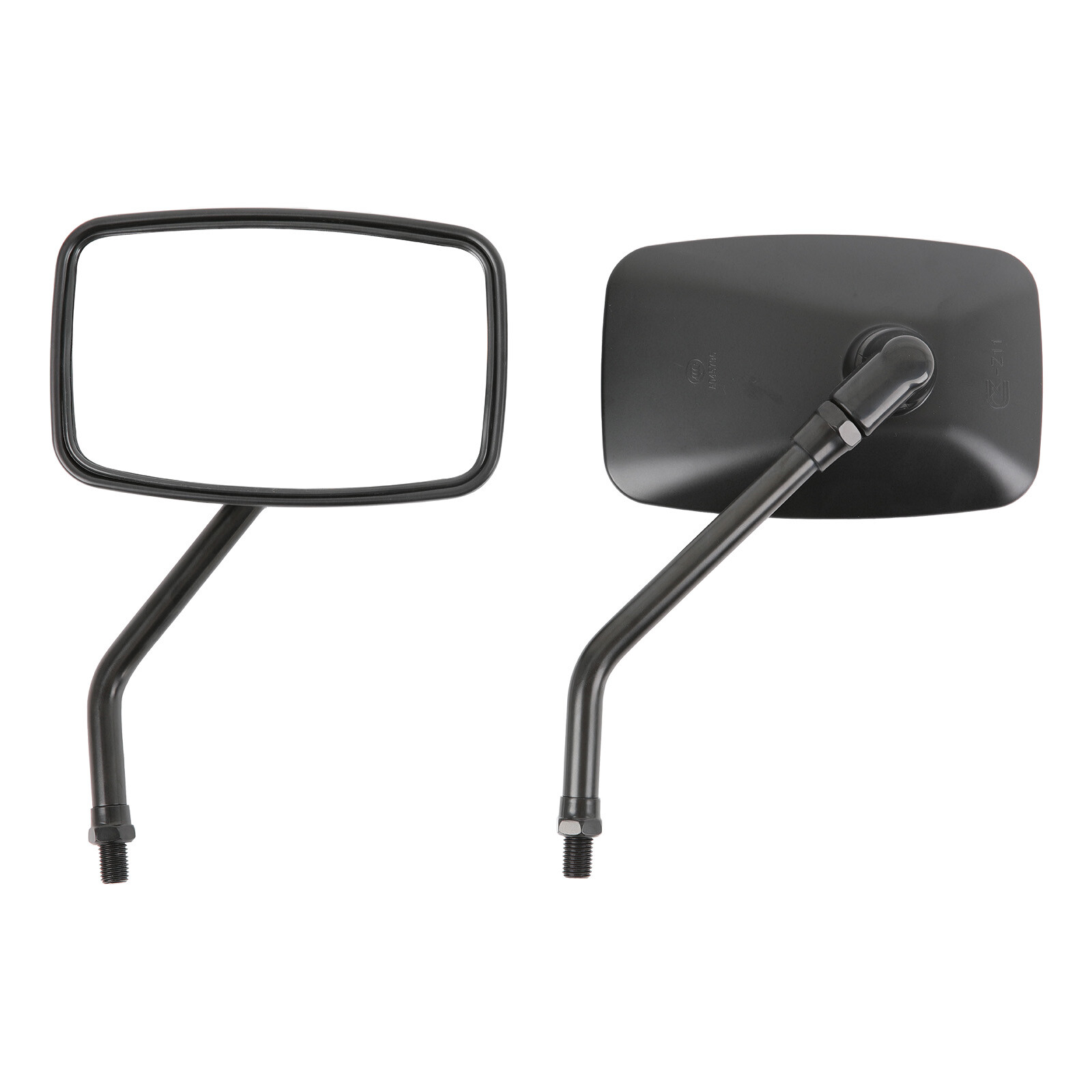 Rectangle Motorcycle Rear View Side Mirrors For Suzuki DR650 DR350 DR250 Z400