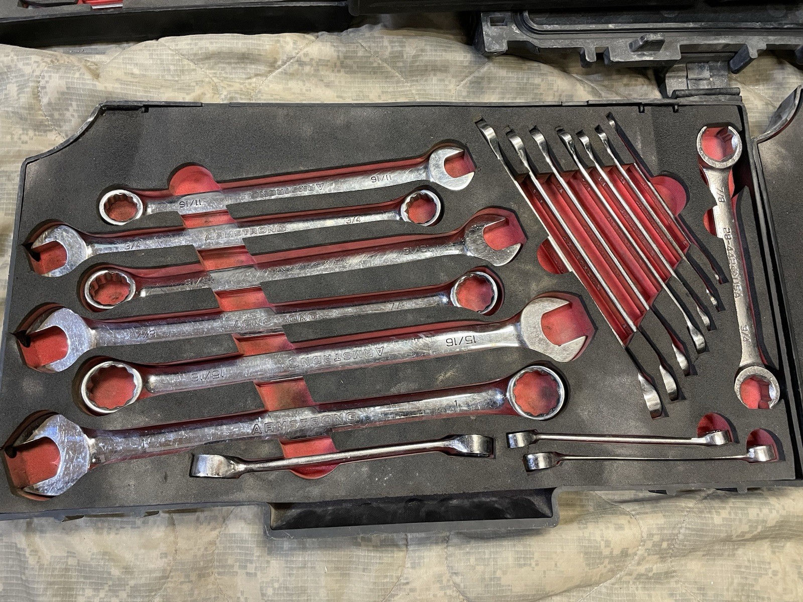 ARMSTRONG MILITARY TOOL KIT SET GENERAL MECHANIC USMC GMTK with Top Tray