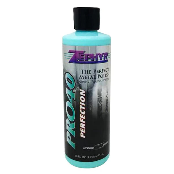 Zephyr PRO-40016 Pro-40 Perfection, The Perfect Metal Polish – 16 fl. oz.