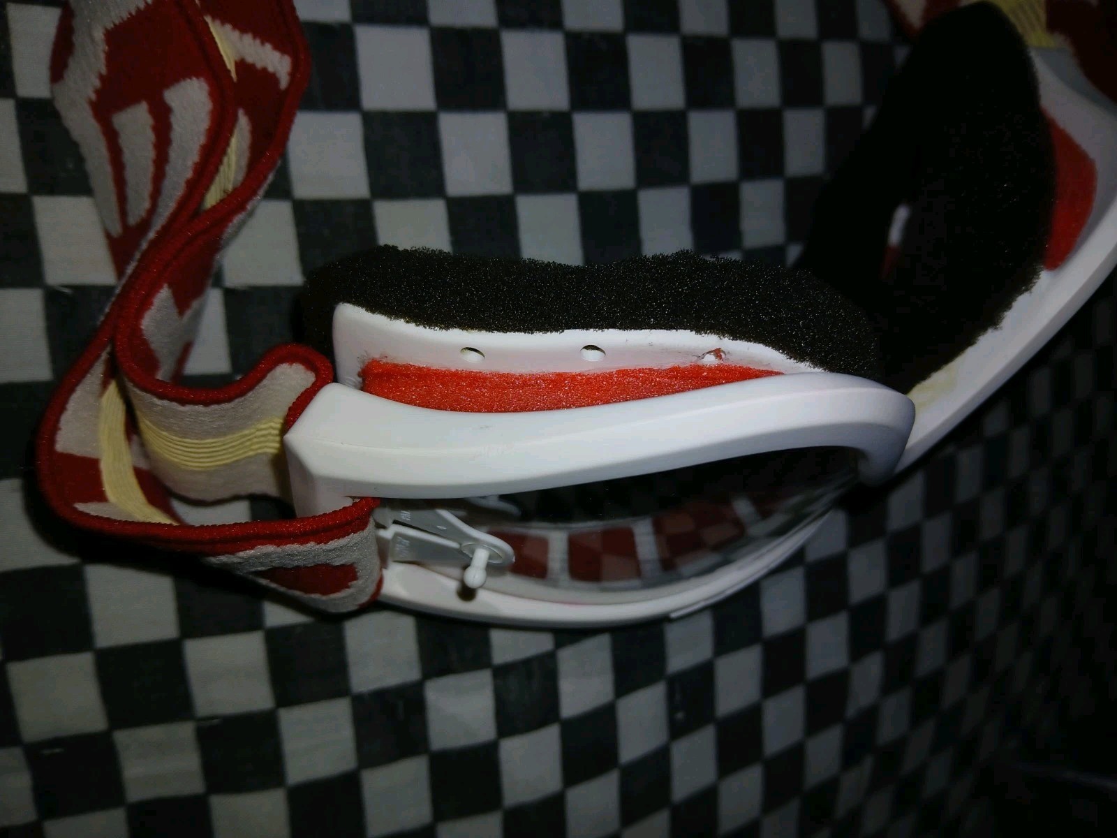 Vintage Oakley goggles White / Red guard mx,ama, , helmet, visor
