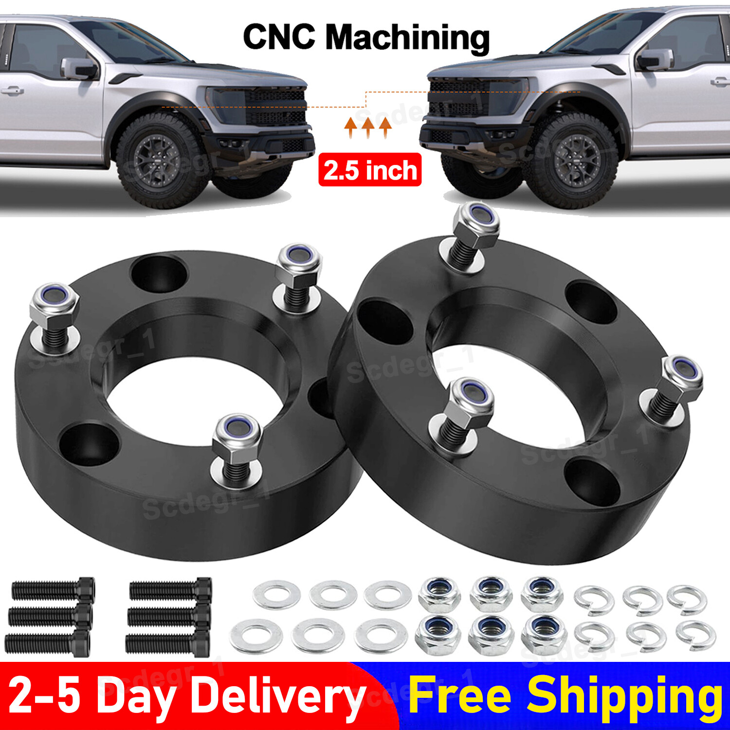 2.5″ Front Ford Lift Kit Leveling Kit for 2004-2024 Ford F150 Expedition Mark LT