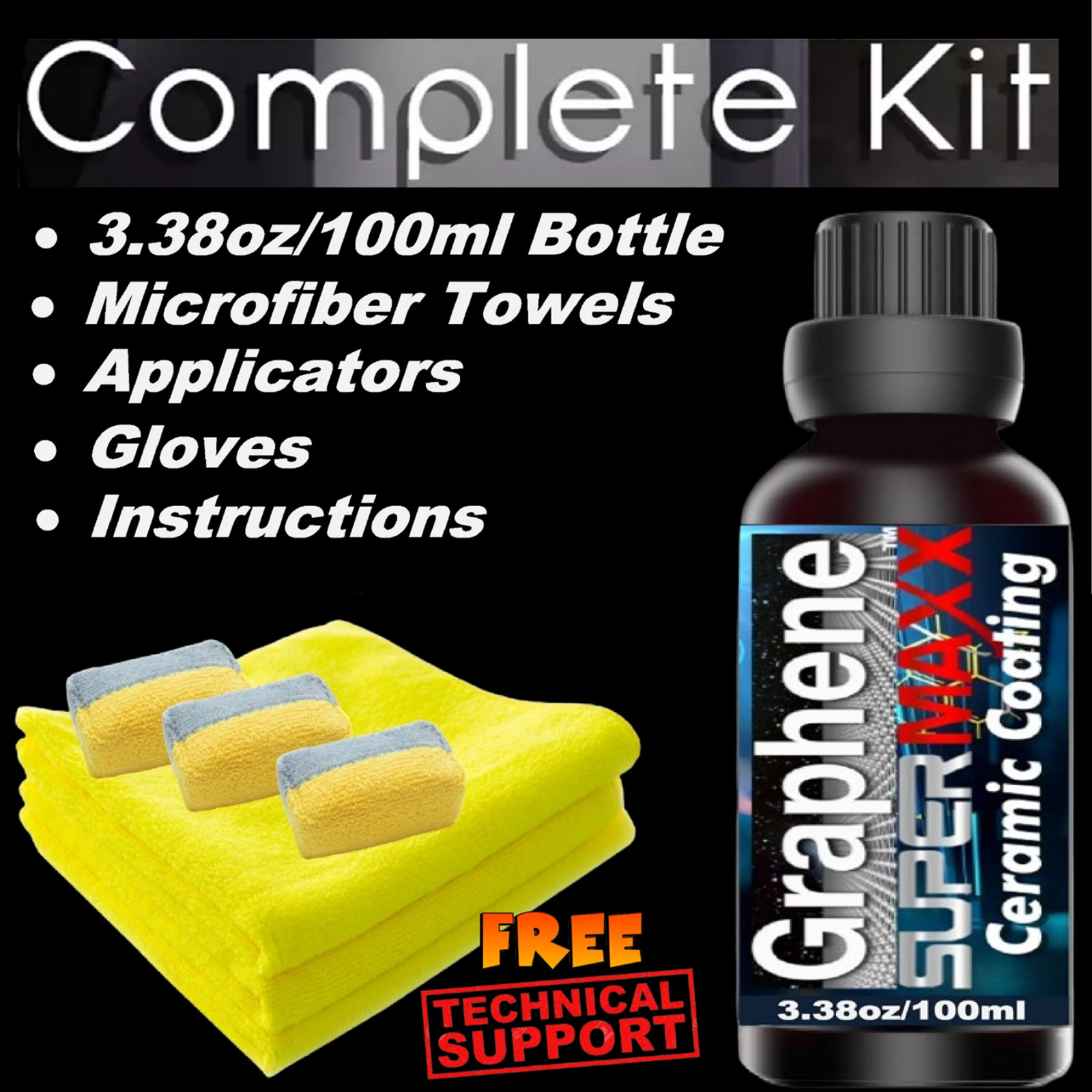GRAPHENE CERAMIC CAR COATING ‘DIAMOND SHINE’ TRICURE PAINT PROTECTION” – 100 ML’