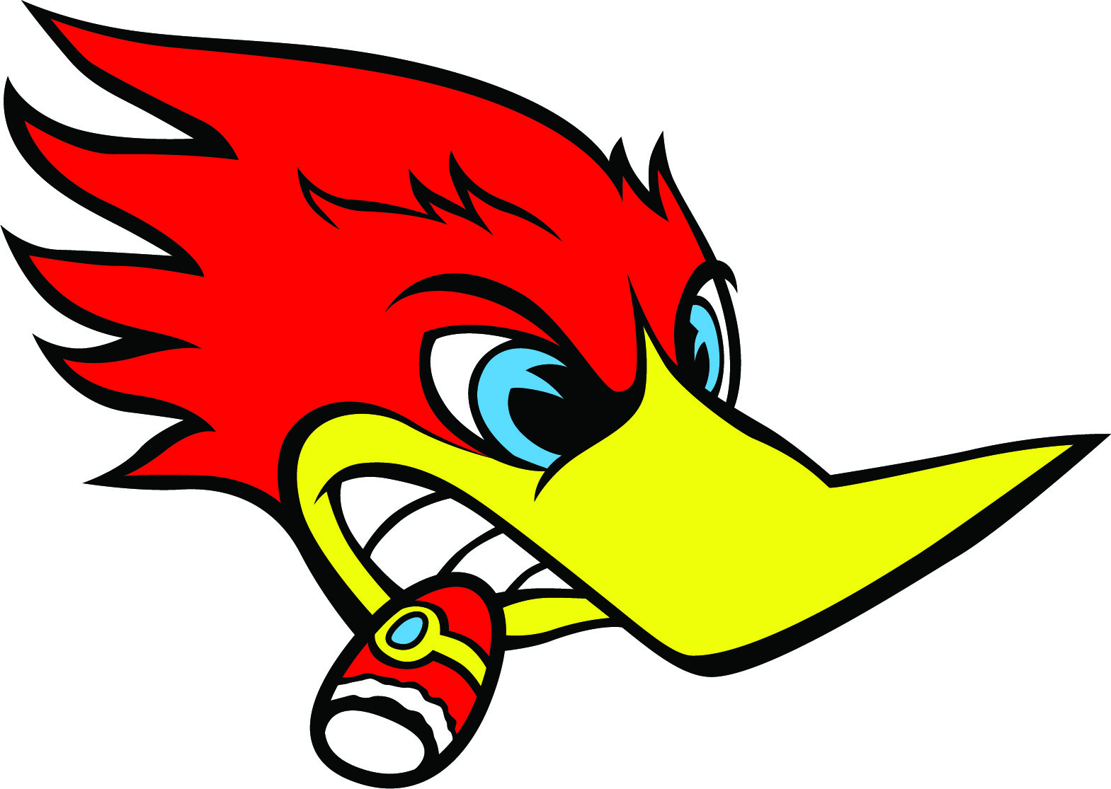 Woody Woodpecker HEAD RIght 3M STICKER USA MADE TRUCK VEHICLE WINDOW CAR VEHICLE