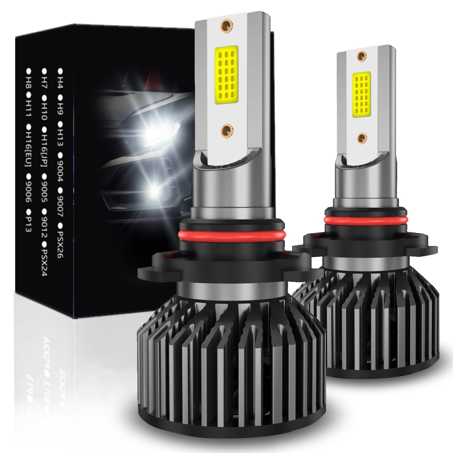 AJHGFOW 9006 HB4 LED Headlight Bulb Conversion Kit Low Beam 6000K Bright White
