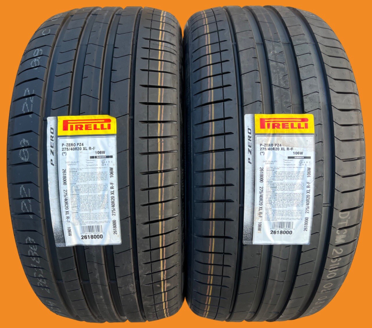 Set of TWO BRAND NEW 275/40R20 Pirelli P Zero PZ4 Run Flat RF RFT BMW Tires
