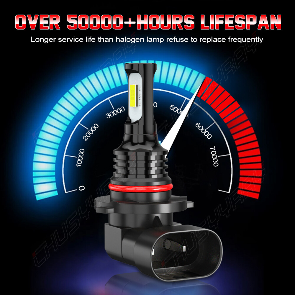For Ram 1500 2011-2018 LED Headlight KIT Hi Lo Beam + Fog Light Bulbs 360000LM