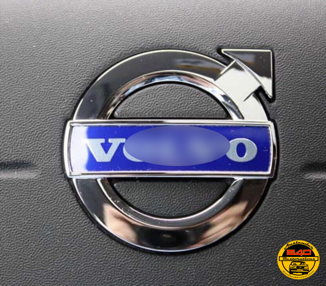 IMPROVED 35mm X 8mm VOLVO Steering Wheel Airbag Emblem V70 XC70 S80 XC60