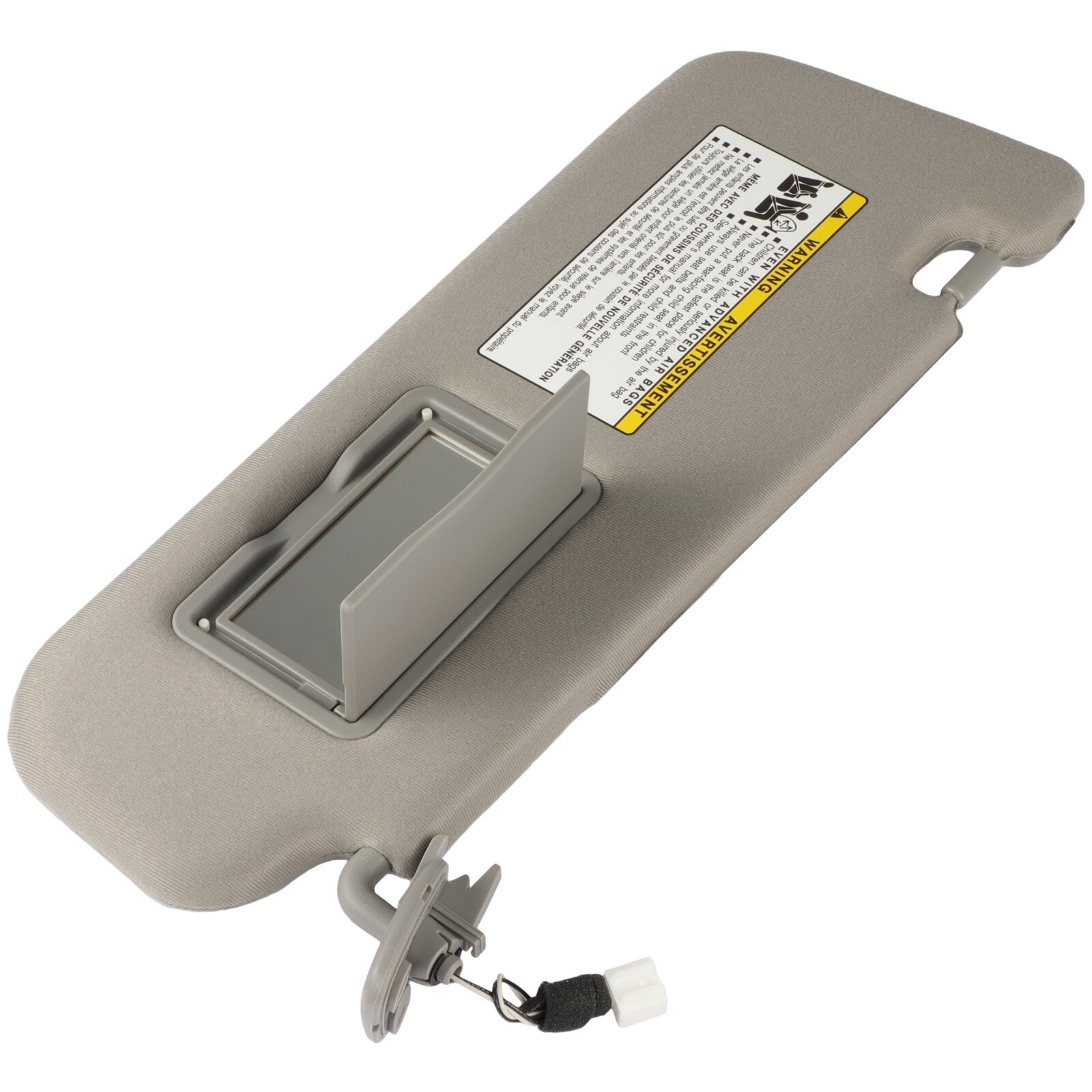85202-0A750-QSQQH For Hyundai Sonata 2.4L 3.3L Sun Visor Gray RH W/Lighted 06-08