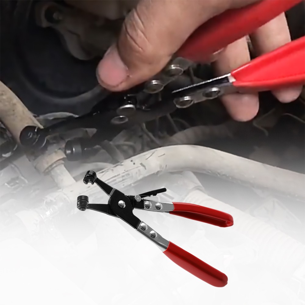 Auto Hose Clamp Pliers Locking Gear Ring-Type and Spring Band Clamps Repair Tool