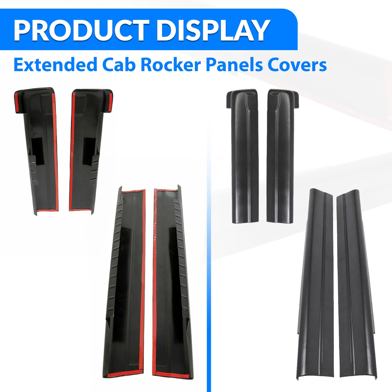Rocker Panels Covers 14068 For 99-06 Chevy Silverado GMC Sierra Extended Cab
