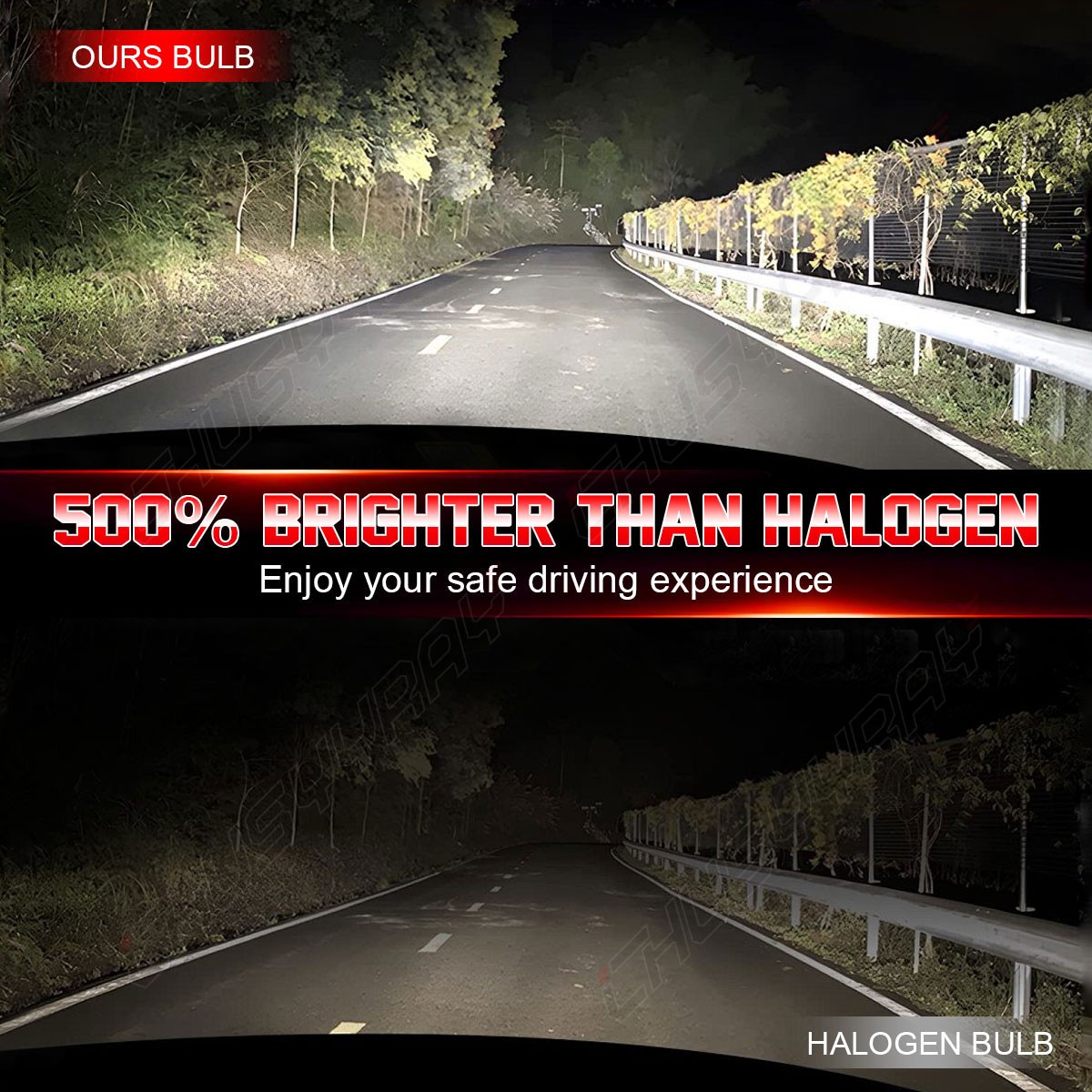 4* 9005+9006 Luces Fuertes Para Auto Coche Luz Carro Bombillas LED Super Blanco