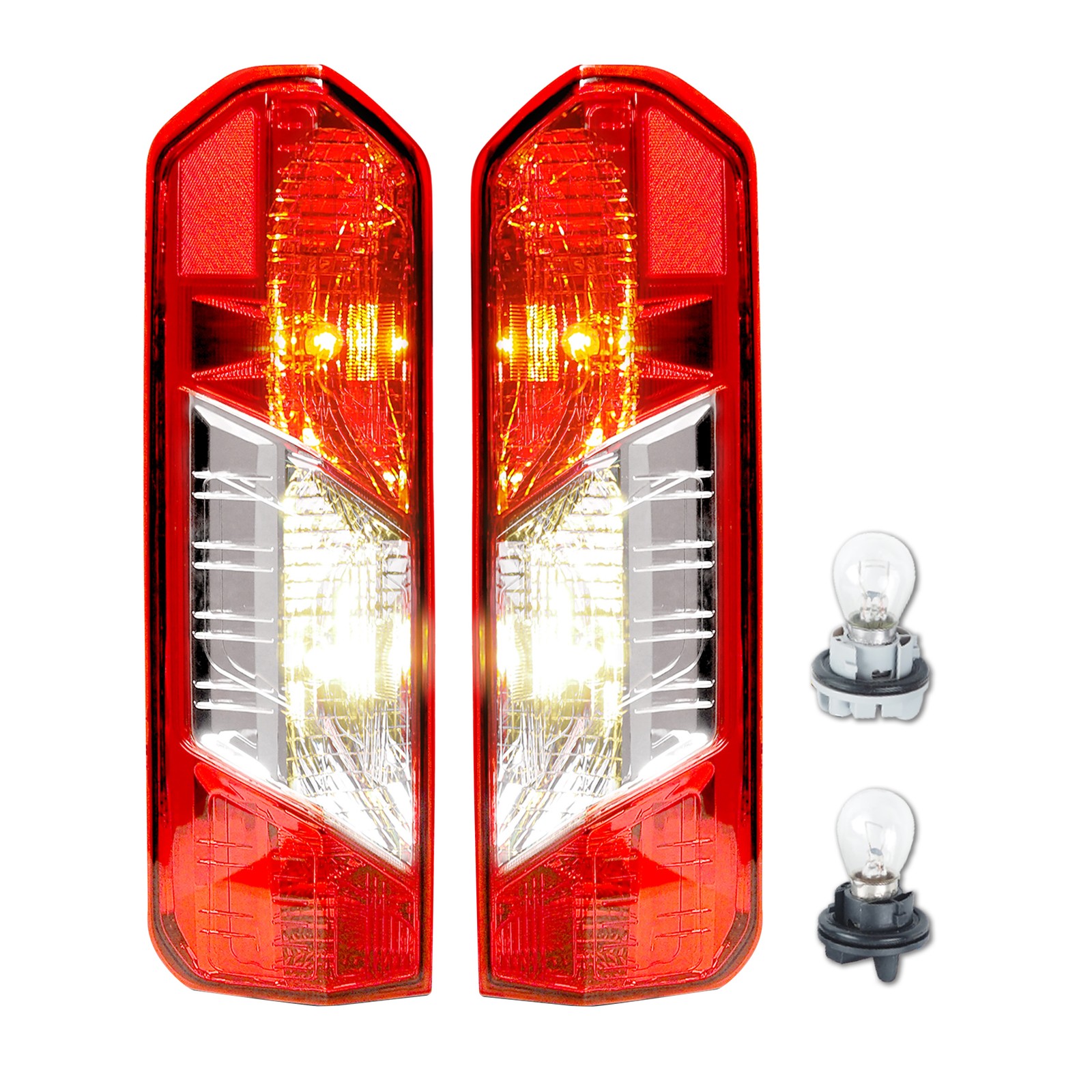 Halogen Tail Light For 2015-2025 Ford Transit-150 w/Single Rear Wheel Left+Right