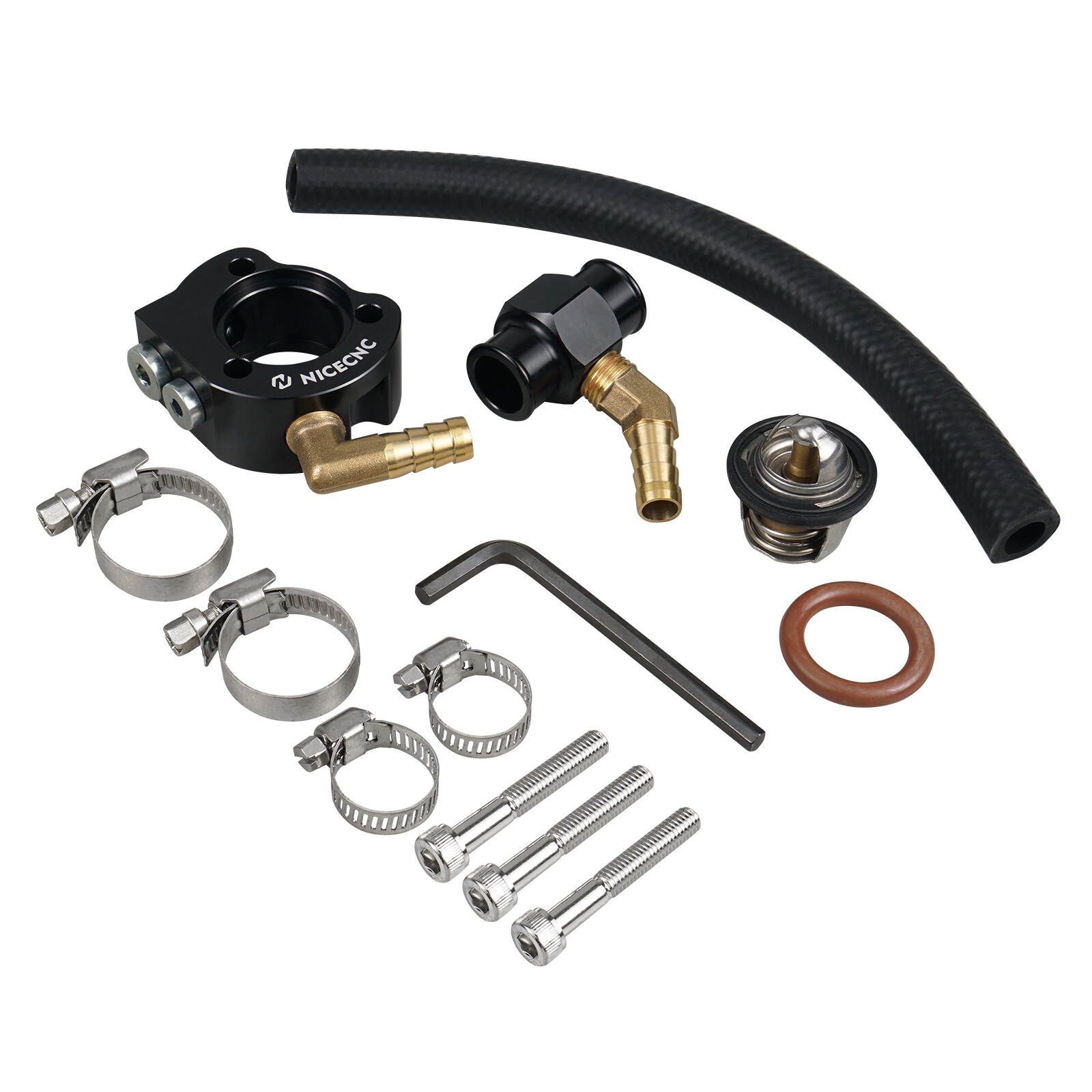 For Kawasaki KLR650 External Upgraded Thermostat Cooling System Modification Kit