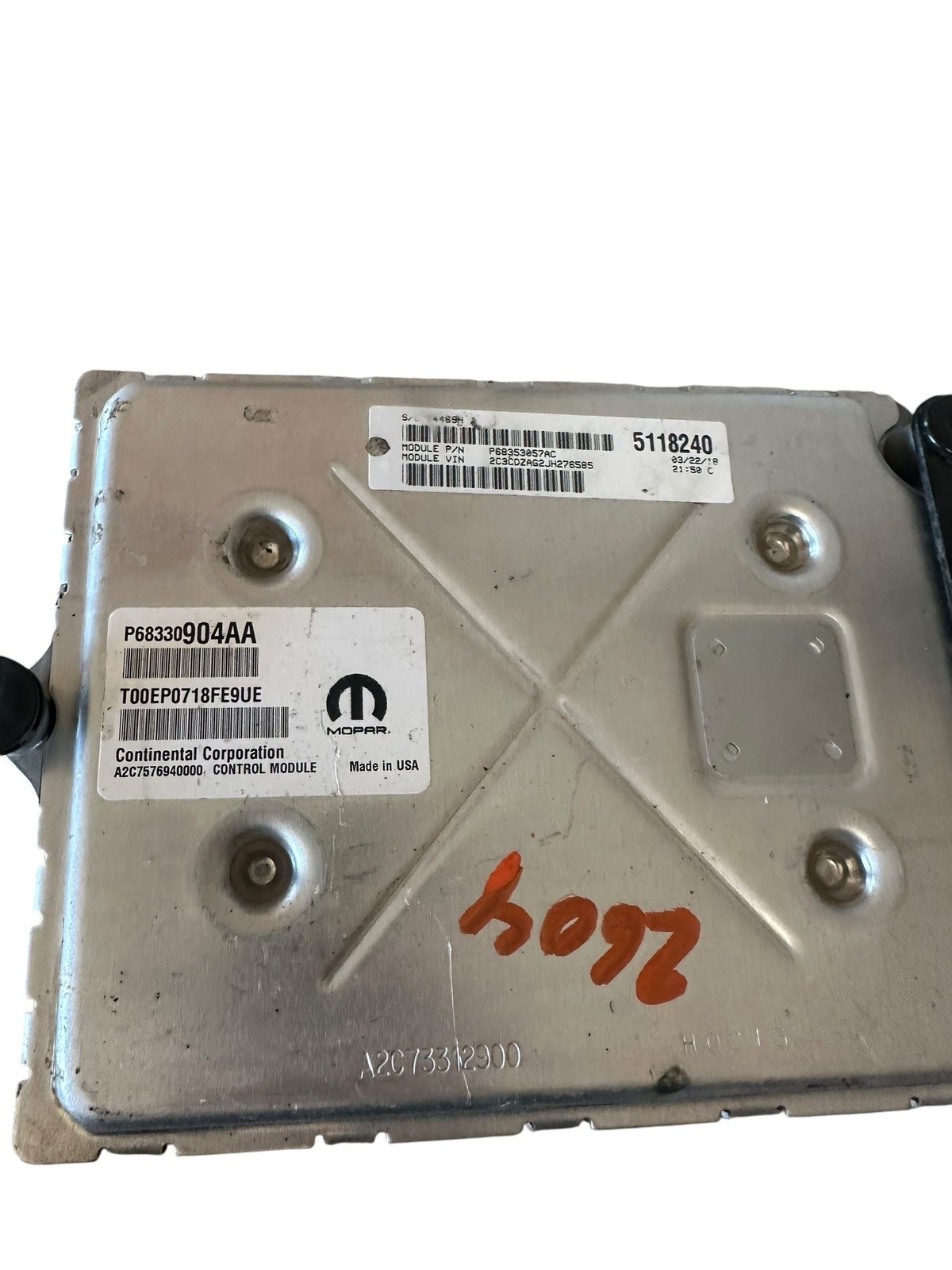 18 19 DODGE CHALLENGER Engine Motor Brain Box ECU ECM 3.6 P68330904AA