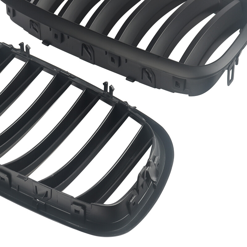 For BMW 2007-2013 X5 X6 E70 E71 Front Bumper Kidney Grille Grill Matte Black