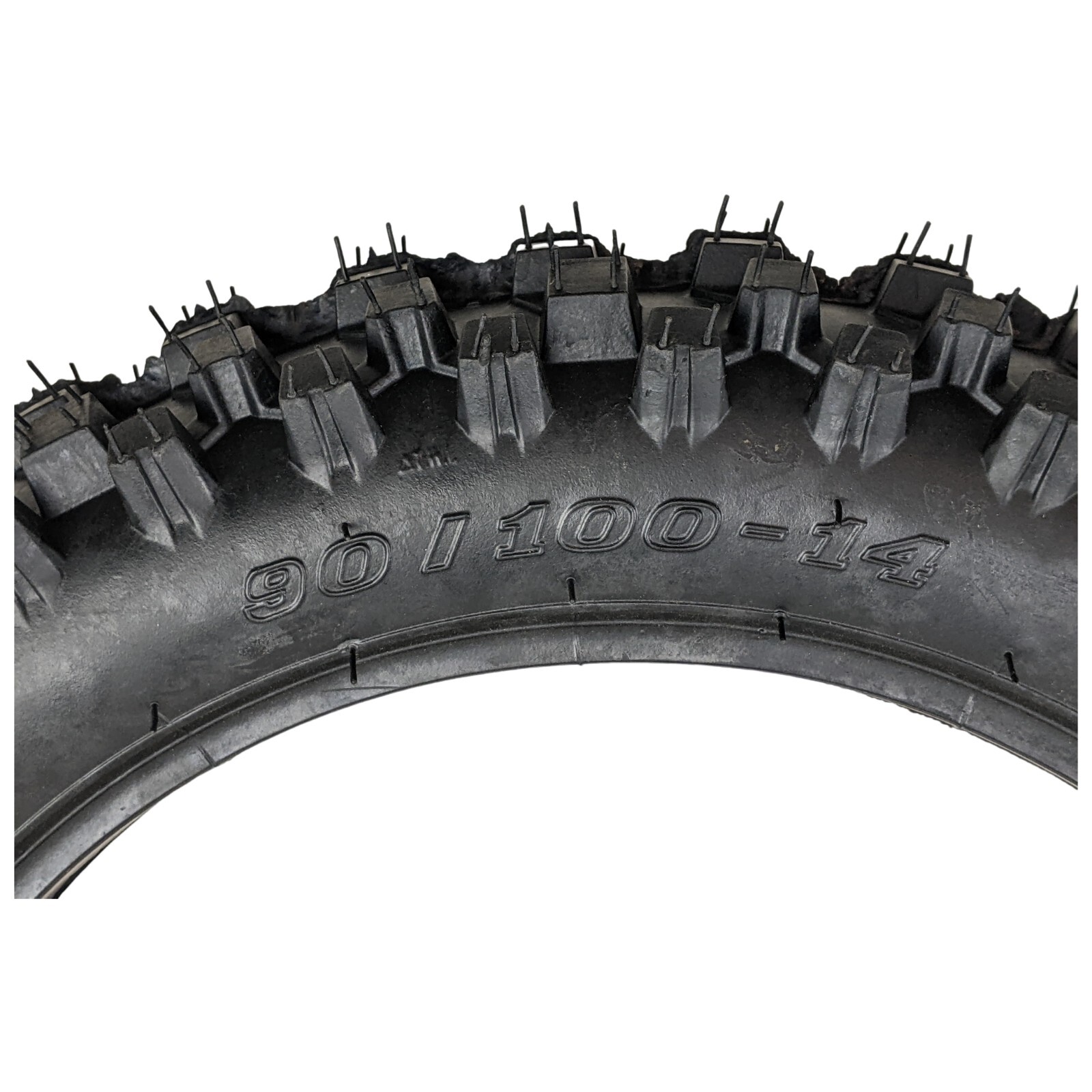 90/100-14 Rear Tire with 3.00-14 Inner Tube for Off-Road 125-150 Pit Dirt Bikes