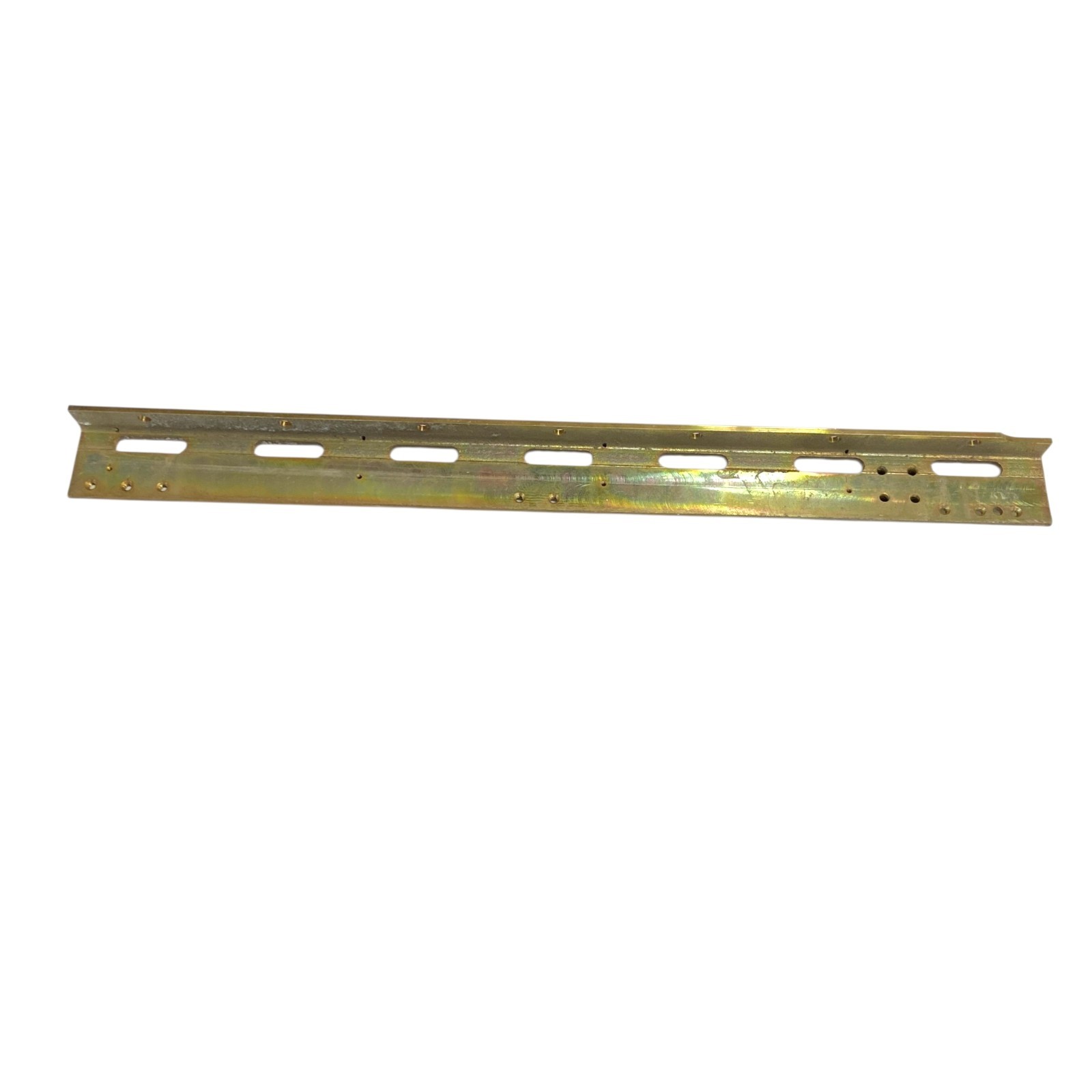 27″ Heavy Duty Steel Slotted Angle Mounting Bracket Rail LH Yellow Zinc Plated