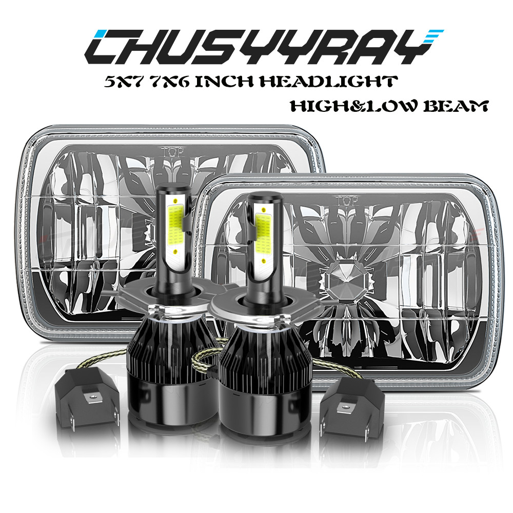 Pair 5X7″ LED Headlights Hi/Lo DRL For Toyota Tacoma 1995 1996 1997 & Pickup