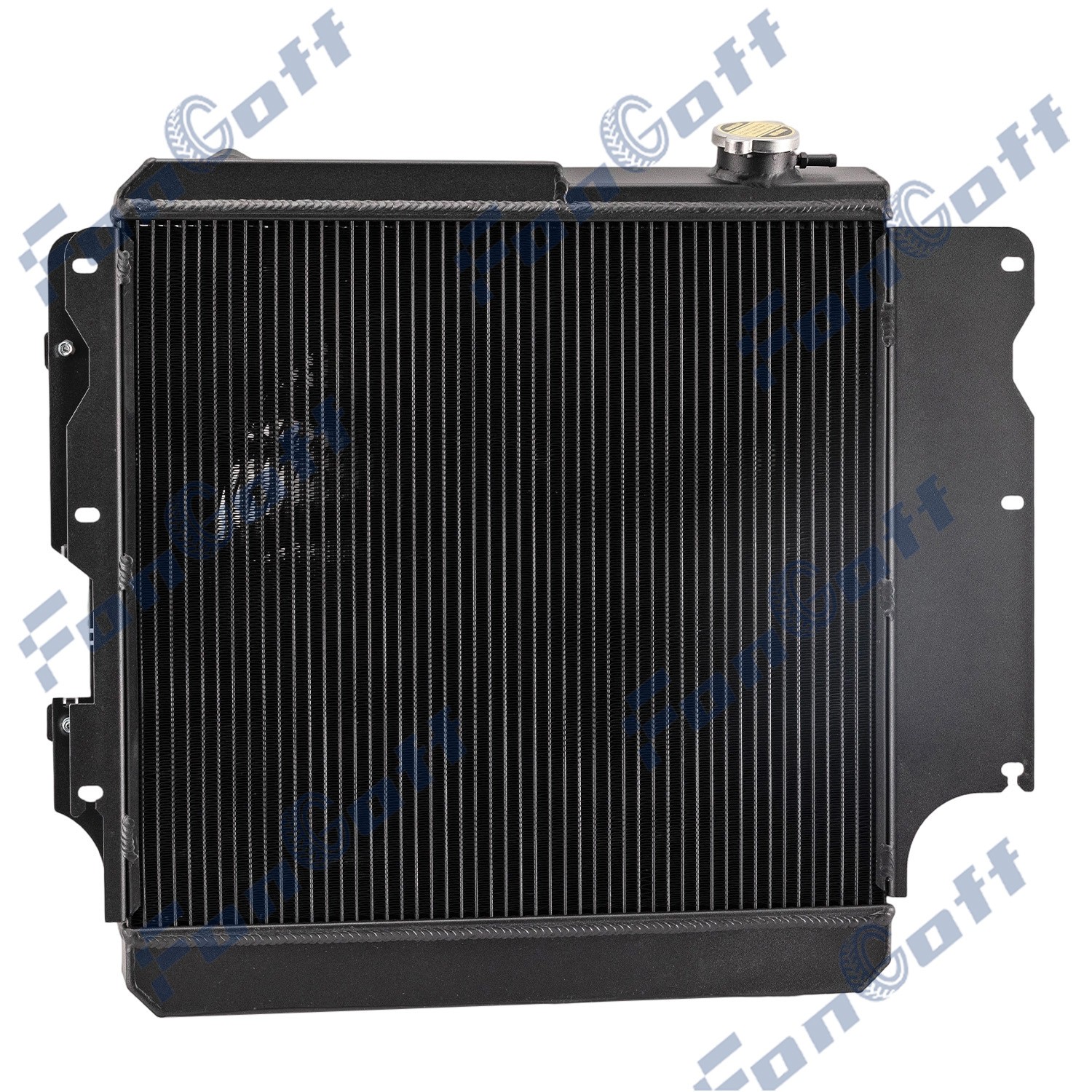 3-Row Aluminum Radiator Shroud Fan Fits 1987-2006 Jeep Wrangler TJ YJ L4 L6 New