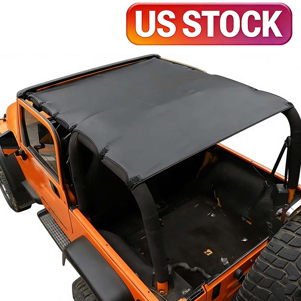 Bikini SunShade Pu Leather Roof Top Cover For Jeep Wrangler TJ 1997-2006 2Door