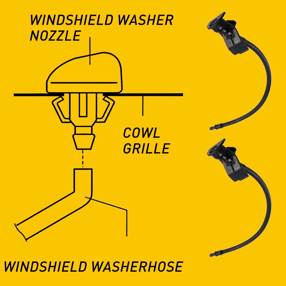 2X Windshield Wiper Washer Nozzle Sprayer For Ford Mustang 2010-2014 AR3Z17603A