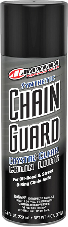 Maxima Chain Guard 100% Synthetic Crystal-Clear Lube Lubricant Spray 7.4 fl oz