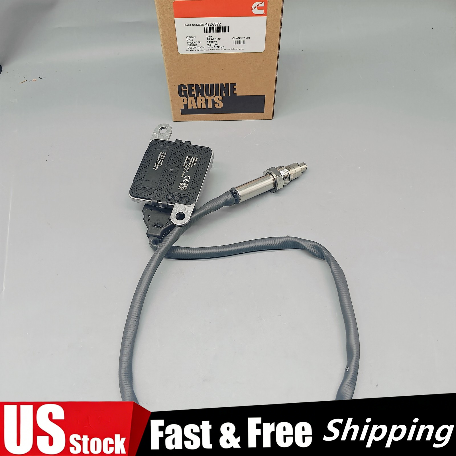 NEW 4326872 4326872RX Nitrogen Oxide Sensor For Cummins NOX USA