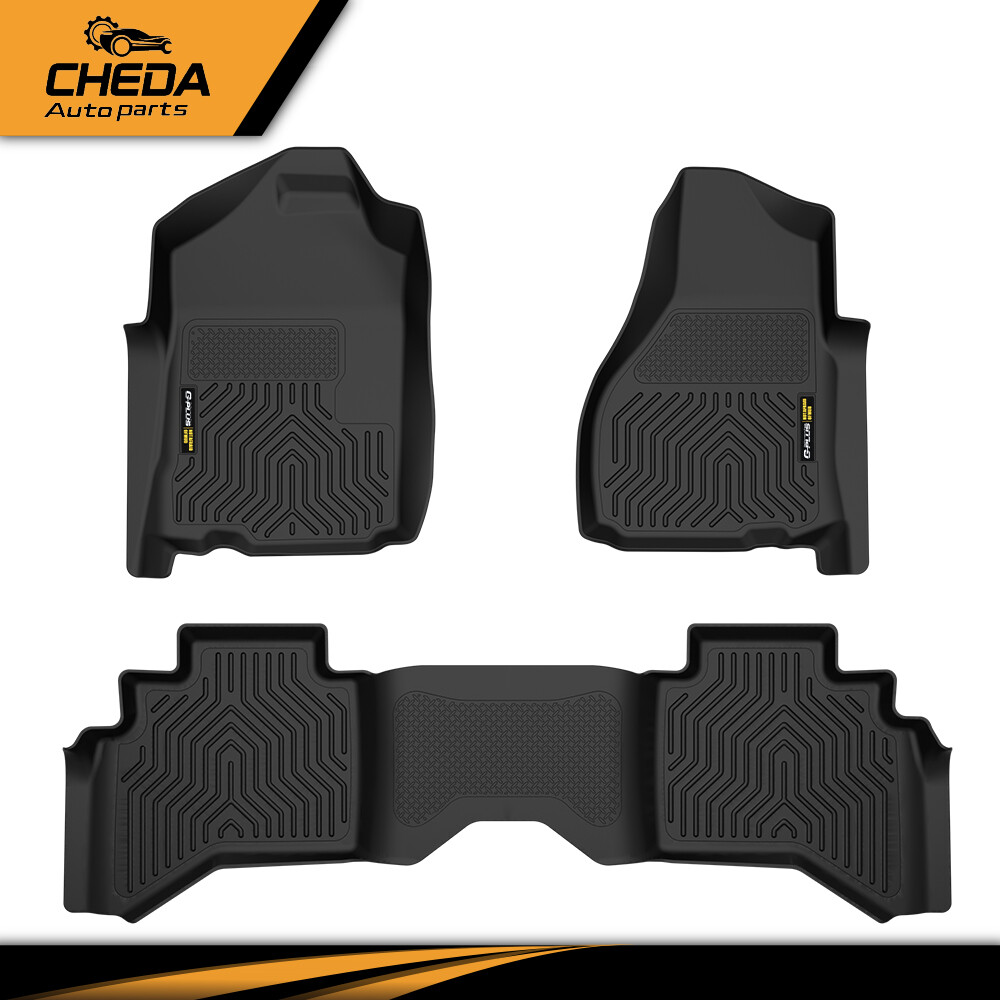 TPE Floor Mats Liners 3D Molded Fit For 02-09 Dodge Ram 1500 2500 3500 Quad Cab