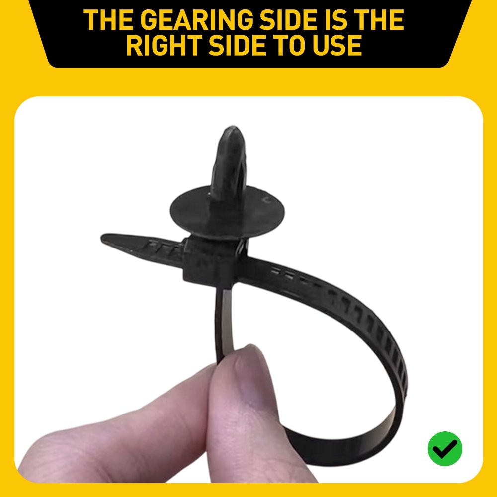 100 Pack Zip Tie Mount With Cable Ties Self Adhesive Wire Fasteners Cable Clips