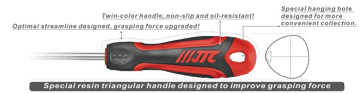 JTC 8PCS GO-THROUGH HEAVY-DUTY SCREWDRIVER SET, JTC TOOLS # K7085