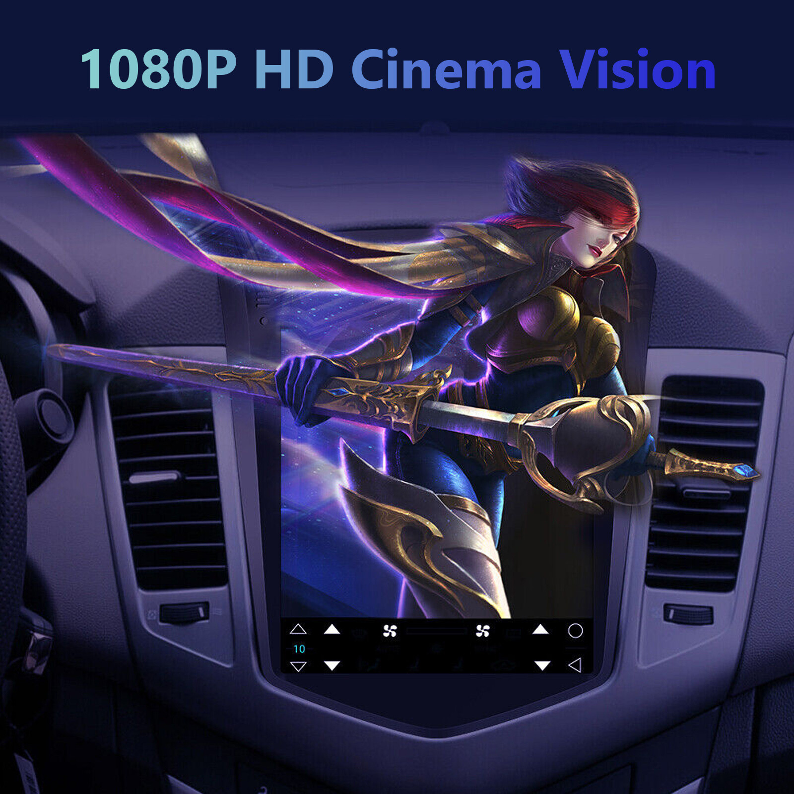 For Chevrolet Cruze 2009-2015 Android 15 Car Radio GPS Navi Wifi Carplay Stereo