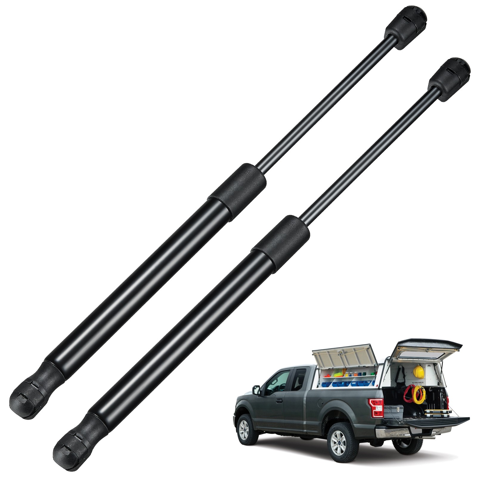 2PC 14″ 30lb/133N Gas Strut for Truck Tool Box Topper Canopy Rear Lid C16-23609