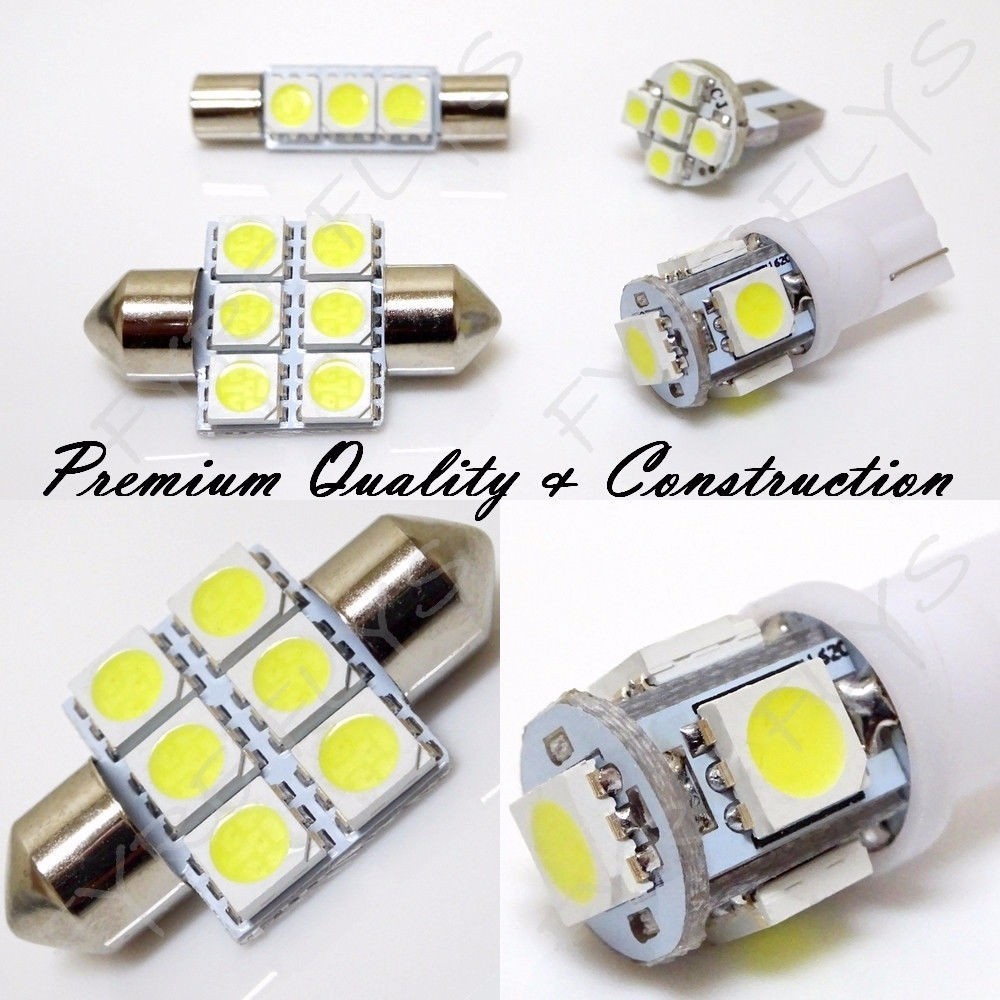 White LED interior lights package kit for 2007-15 Patriot 6 pcs 5050 series SMD