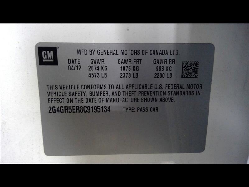 Driver Caliper Front ABS Without Brembo Opt J60 Fits 11-17 REGAL 1014292
