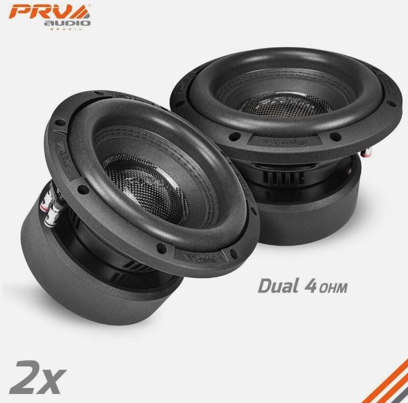 (2) PRV AUDIO RS8-SUBD4 8″ RS SERIES SUBWOOFERS SUB WOOFERS DUAL 4-OHM (1 PAIR)