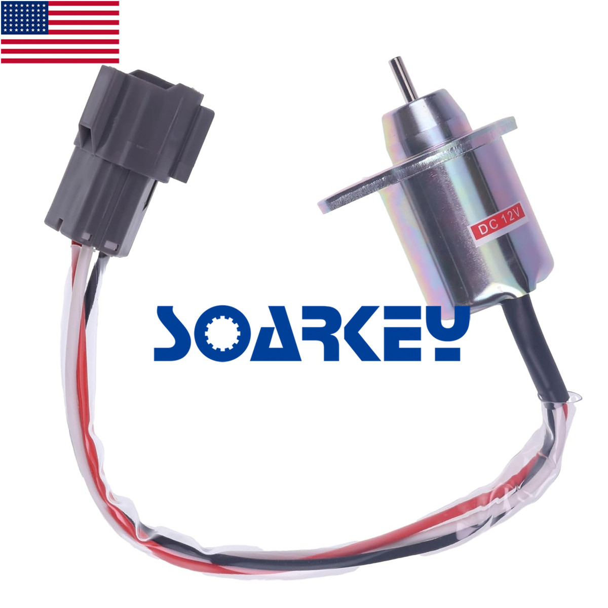 New Fuel Solenoid 12V For John Deere Tractor 2032R 2025R 2027R 4710