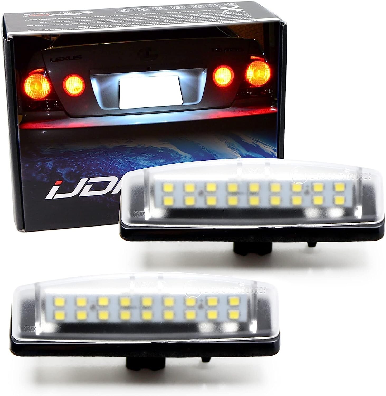 HID White OEM Replace LED License Plate Lamps For Lexus IS GS ES RX Toyota Prius