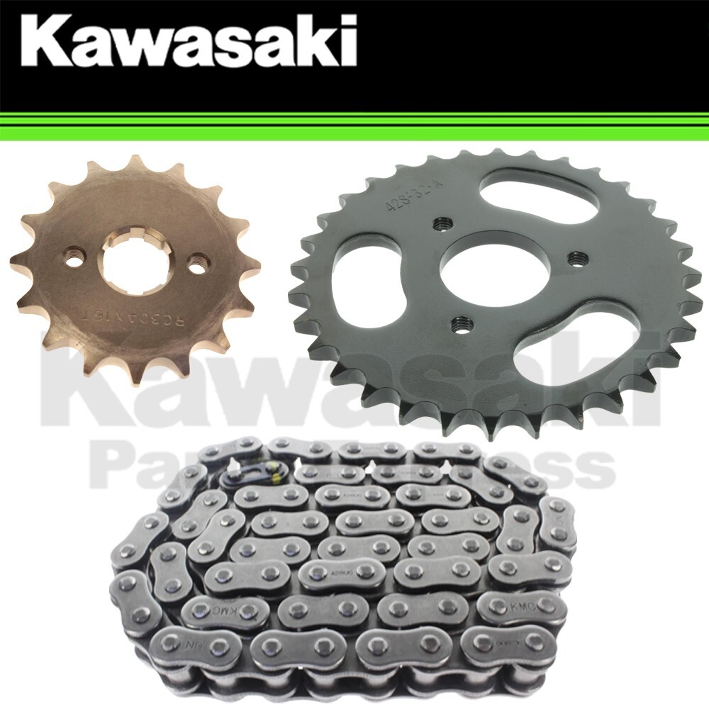 NEW 2007-2026 GENUINE OEM KAWASAKI KFX 50 90 CHAIN & SPROCKET KIT KSF50 KSF90