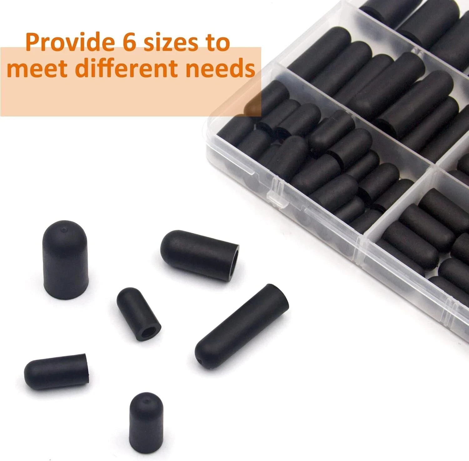 60PCS VACUUM CAP ASSORTMENT KIT RUBBER HOSE END CAPS CARBURETOR INTAKE