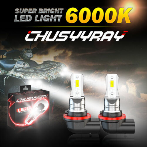 For Kawasaki Teryx Mule Brute Force 750 2009-2021 Headlight Bulb 3 prongs White